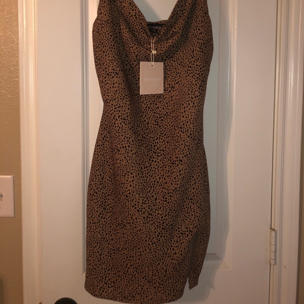 Kittenish leopard dress